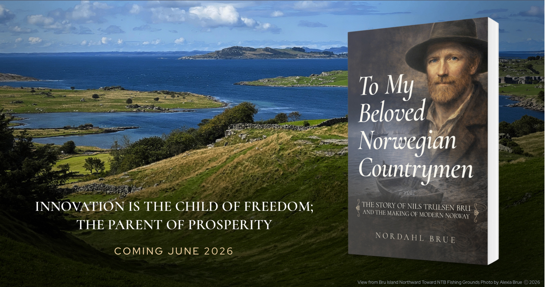 View from Bru Island northward toward NTB fishing grounds